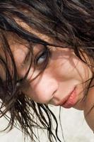 Pretty wet brunette photo