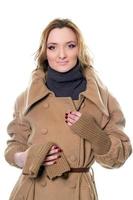 young woman in coat photo