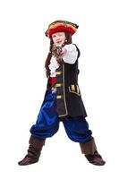 un chico divertido disfrazado de pirata foto