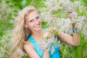 Portrait of smiling woman photo