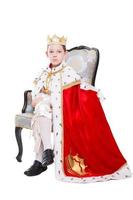 Little boy wearing costume of a king photo