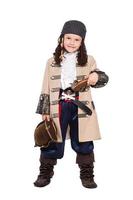 Young boy posing with a gun photo