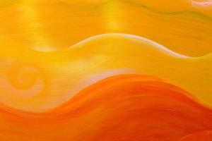 orange watercolor background beautiful curved relief For making a media background. Walls painted in orange. photo