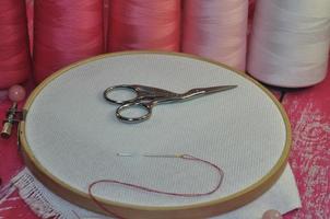 tools for embroidery and sewing photo