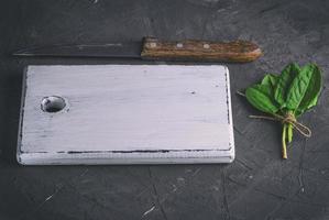 white old vintage kitchen cutting board photo