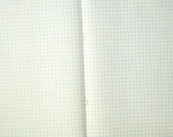 texture of an open school notebook in a cell photo