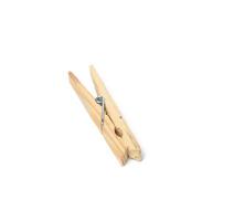 wooden clothespin isolated on white background photo