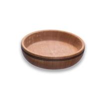 empty brown wooden plate photo