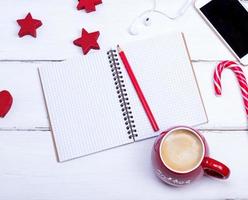 open empty notebook photo