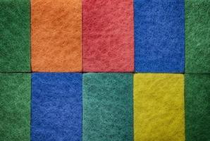 esponjas de cocina de colores foto