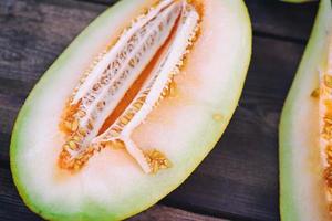 half melon with seeds, photo