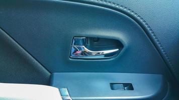 Door handle inside the car with door locked photo