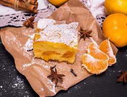 piece of mandarin cake photo