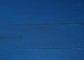 texture of blue painted wooden pine boards photo