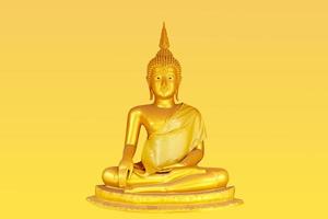 Makha Asanaha Visakha Bucha Day Golden Buddha image photo