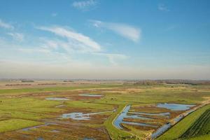 Overview from the wetlands in Burgh-Haamstede, from the Plompe tower. Zeeland, The Netherlands. photo