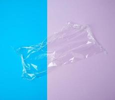 polietileno blanco transparente para envolver productos y productos de embalaje foto