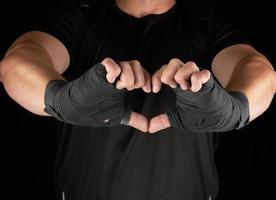 athlete shows the symbol of the heart