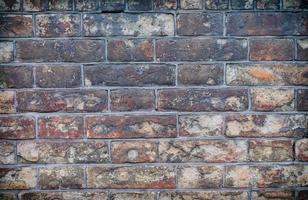 Old red brick wall photo