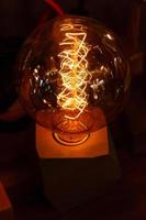 Edison lamp of various kinds, circle, sphere, man photo