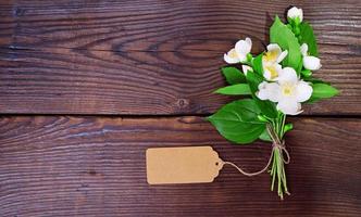 bouquet of blooming white jasmine photo