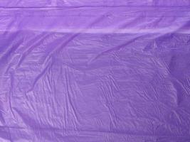 crumpled purple polyethylene texture photo