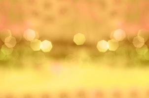 Abstract golden background with big bokeh photo