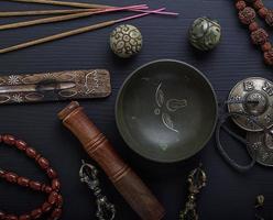 religious objects for meditation and alternative medicine photo