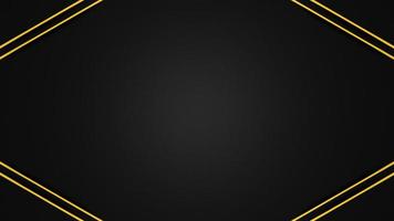 Modern abstract black gold background. Elegant concept design with golden line. photo