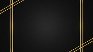 Modern abstract black gold background. Elegant concept design with golden line. photo