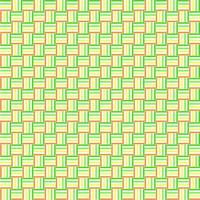 Minimal seamless pattern. Green, orange pattern with square. Vector illustration.