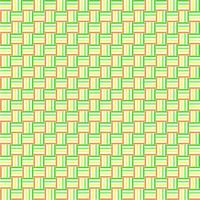 Minimal seamless pattern. Green, orange pattern with square. Vector illustration.