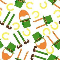 Seamless patter for Patrick's Day. Pattern for decoration wrapped paper. Vector illustration.