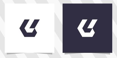 letter l logo design vector