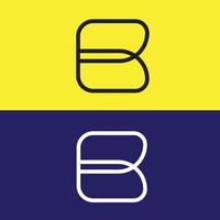 Clean and stylish logo forming the letter B vector band logo design..eps