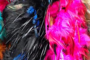 Samples of cloth and fabrics in different colors found at a fabrics market in Germany photo