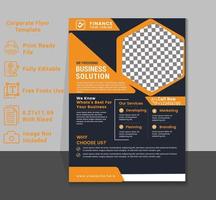 Corporate Flyer Template for your business.Flyer Design vector