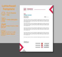 Letterhead design Template for your Business. Very Easy To customize for every file. vector