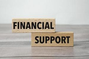 apoyo financiero, negocios, concepto financiero. para la planificación empresarial foto
