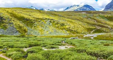 Beautiful mountain and landscape nature panorama Rondane National Park Norway. photo