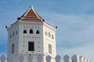 Phrasumen Fort Historical Landmark of Santichaiprakarn Park at Phra Arthit Road of Bangkok of Thailand photo