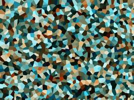 Abstract polygon background with teal and brown. Distortion background design. vector