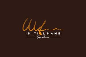 Initial WT signature logo template vector. Hand drawn Calligraphy lettering Vector illustration.