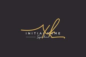 Initial XK signature logo template vector. Hand drawn Calligraphy lettering Vector illustration.