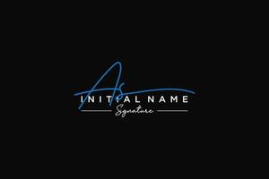 Initial AS signature logo template vector. Hand drawn Calligraphy lettering Vector illustration.