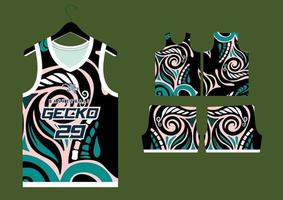 abstract basketball jersey pattern template 18968147 Vector Art at