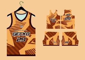 abstract basketball jersey pattern template vector