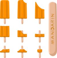 gran conjunto varios dulces sabrosos helados naturales png