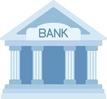 banco inversión ahorro banquero edificio finanzas negocio comercio plano vector