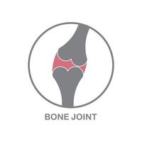 bone joints icon vector